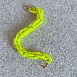 Neon Yellow Chain Bracelet